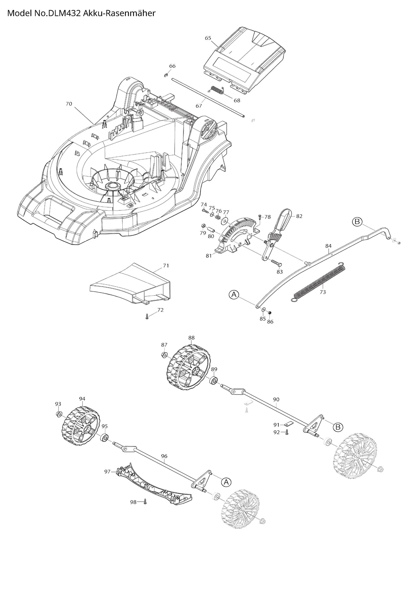 Makita DLM432 Ersatzteile