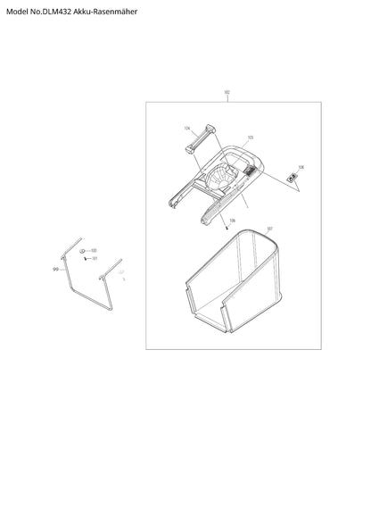 Makita DLM432 Ersatzteile