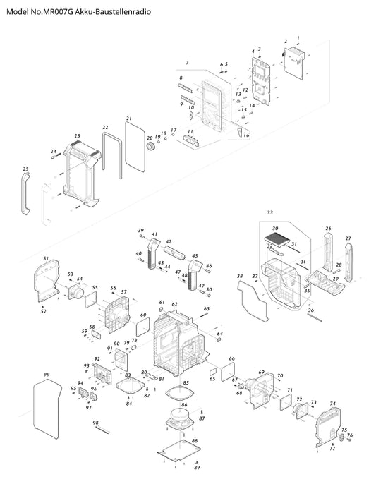 Makita MR007G Ersatzteile
