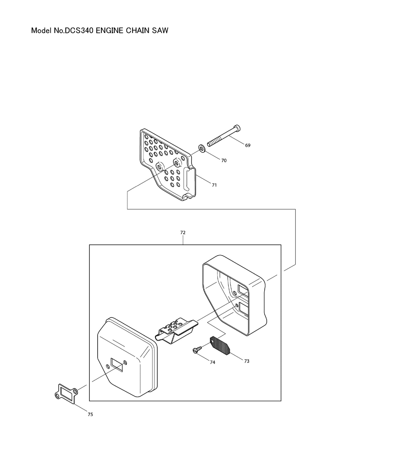 Makita DCS340 Ersatzteile