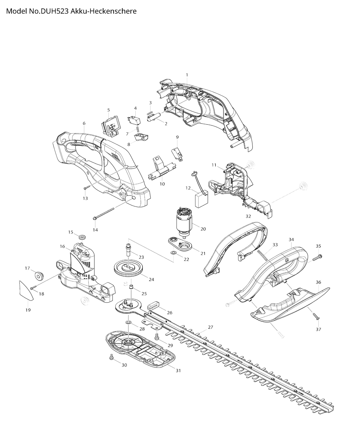 Makita DUH523 Ersatzteile