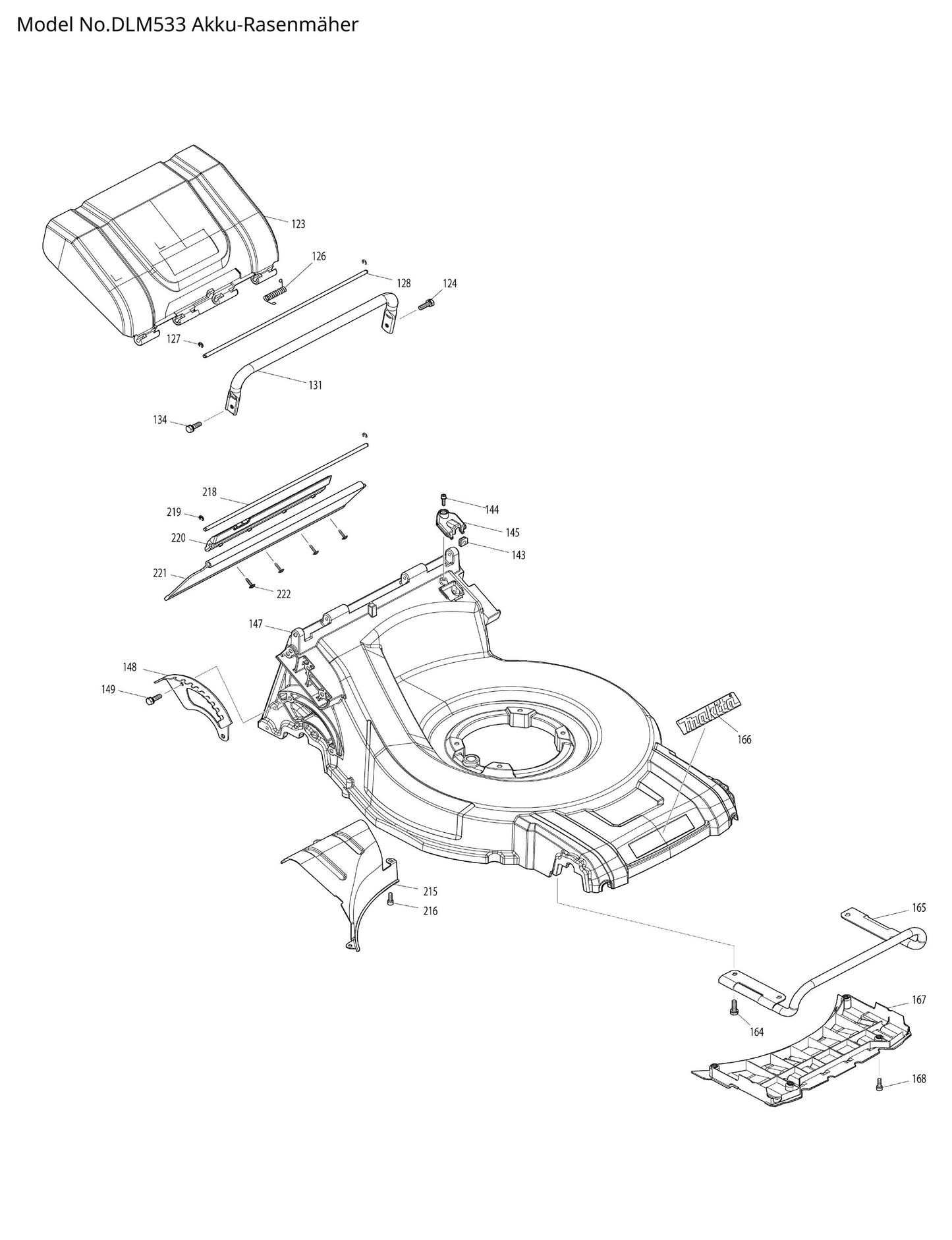 Makita DLM533 Ersatzteile