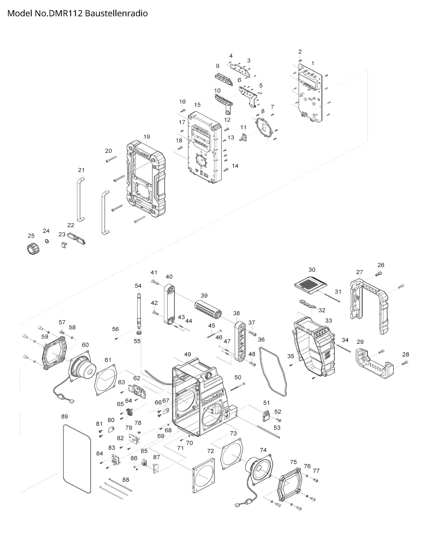 Makita DMR112 Ersatzteile