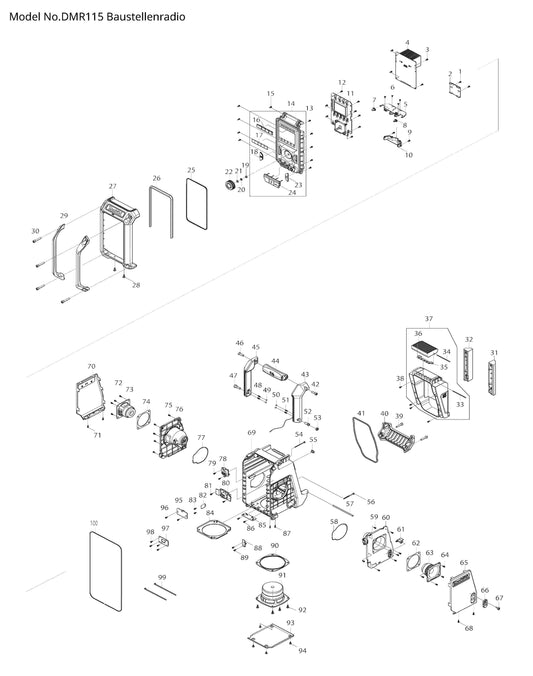 Makita DMR115 Ersatzteile
