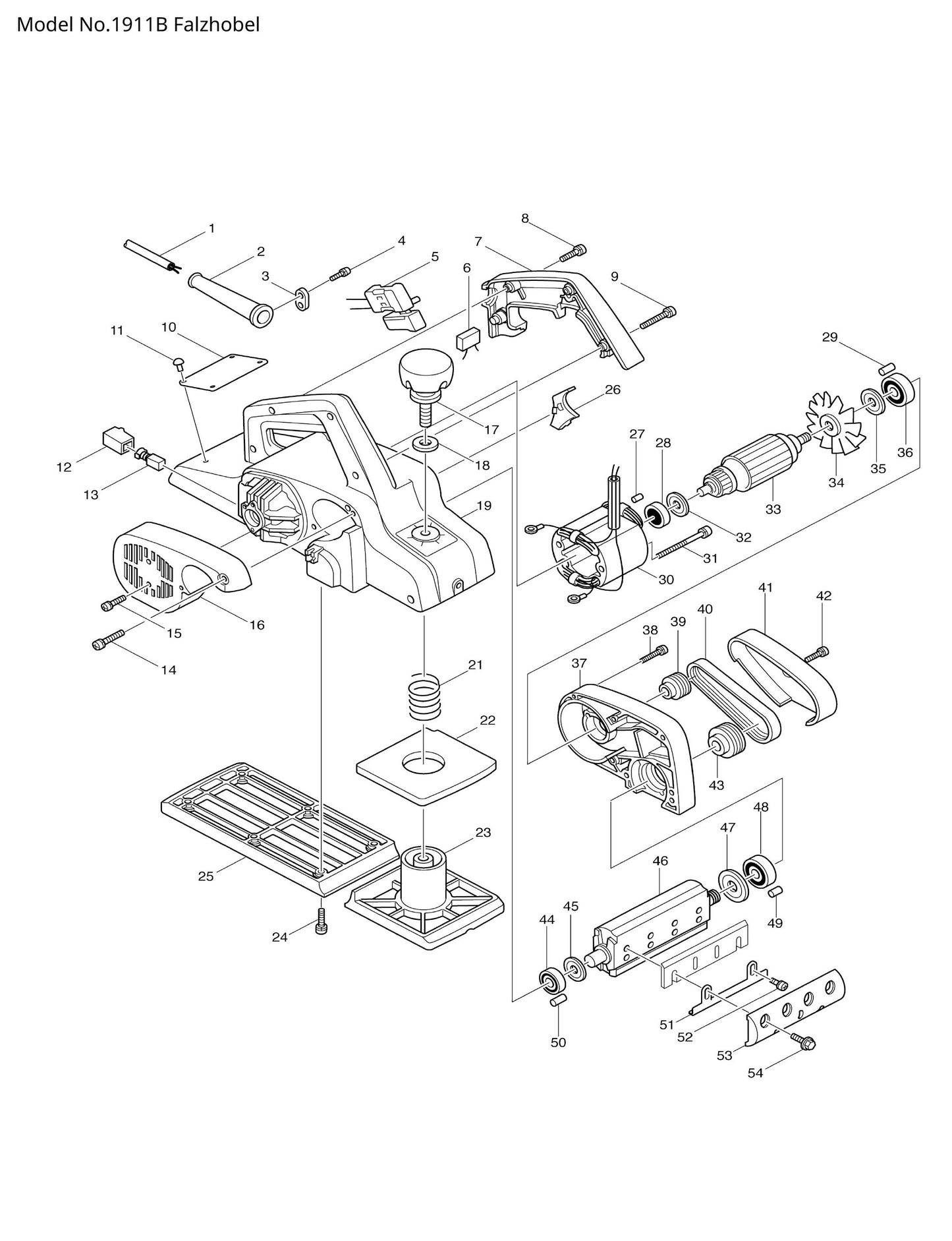 Makita 1911B Ersatzteile