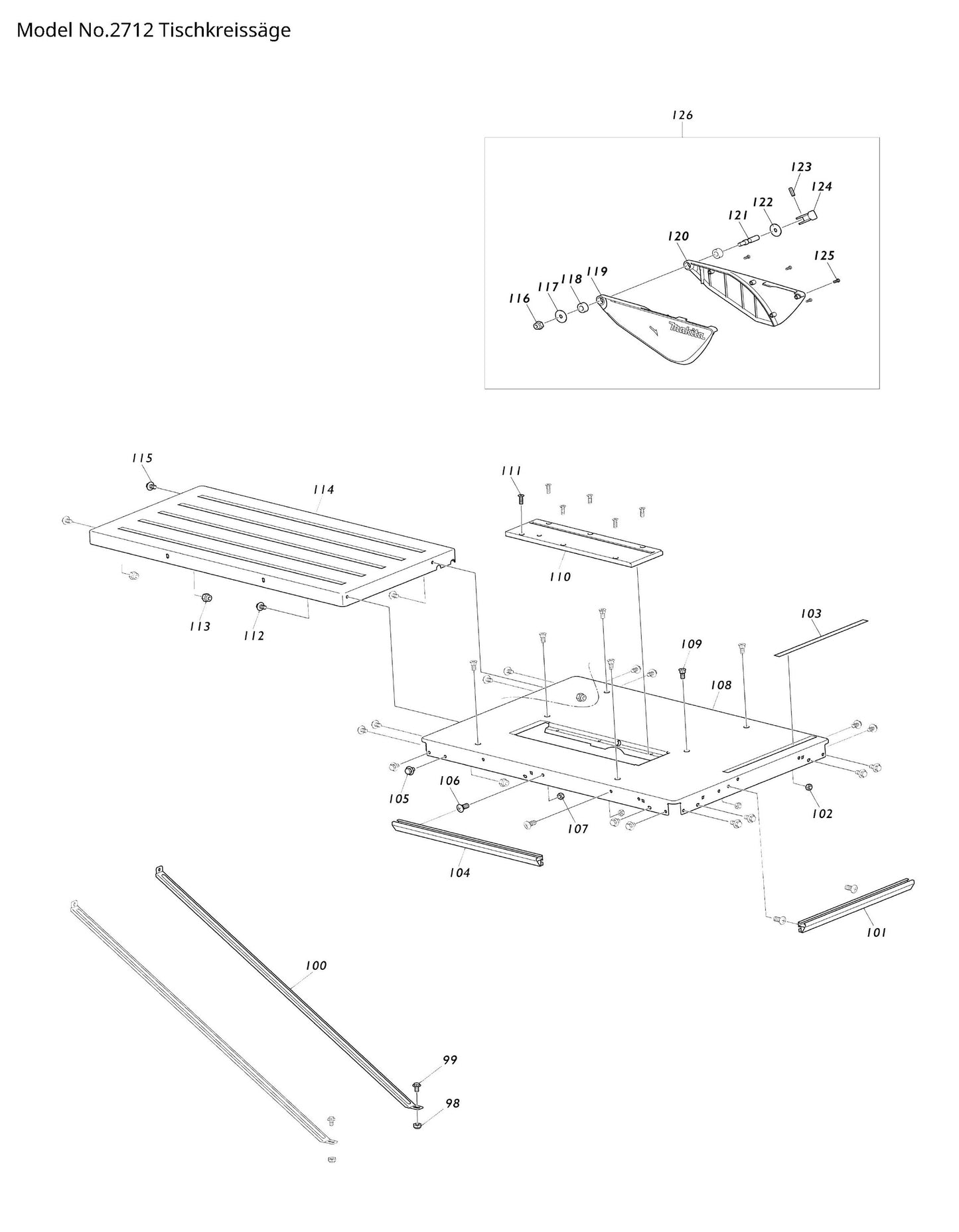 Makita 2712 Ersatzteile