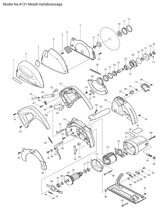 Makita 4131 Ersatzteile