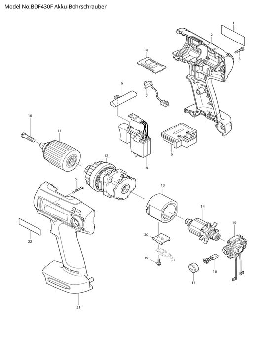 Makita BDF430F Ersatzteile