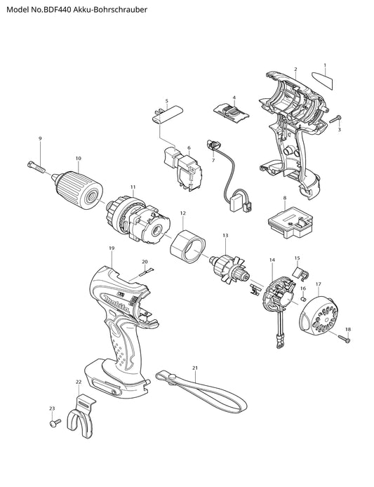 Makita BDF440 Ersatzteile