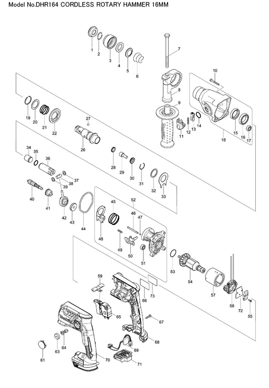 Makita DHR164 Ersatzteile