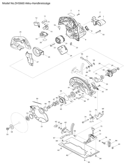 Makita DHS660 Ersatzteile
