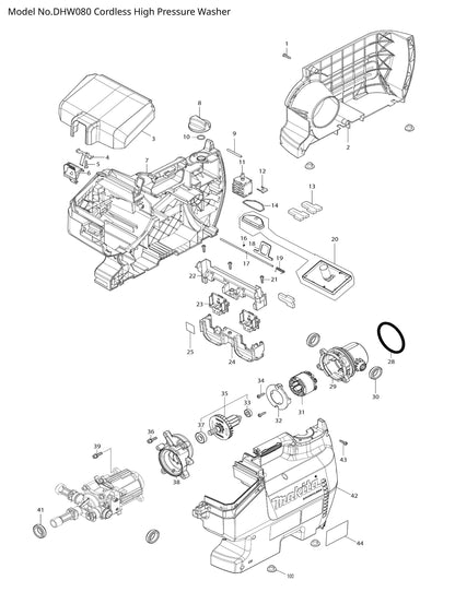 Makita DHW080 Ersatzteile