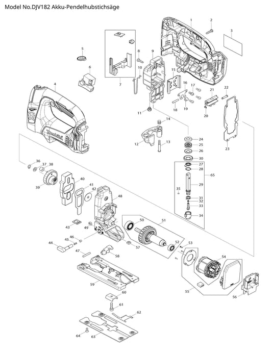 Makita DJV182 Ersatzteile