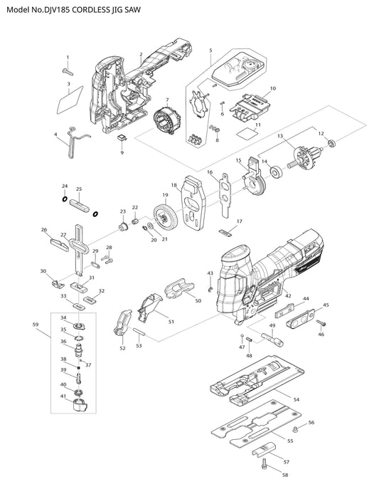 Makita DJV184 Ersatzteile