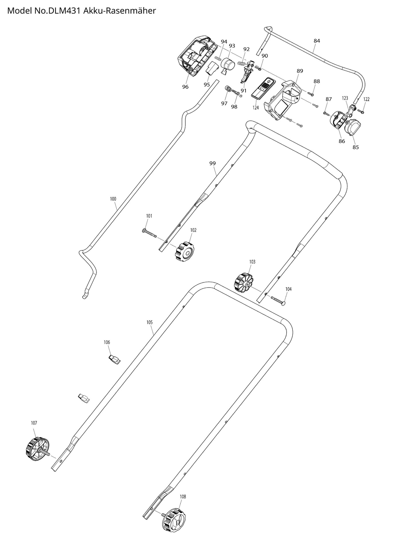Makita DLM431 Ersatzteile