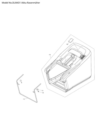 Makita DLM431 Ersatzteile