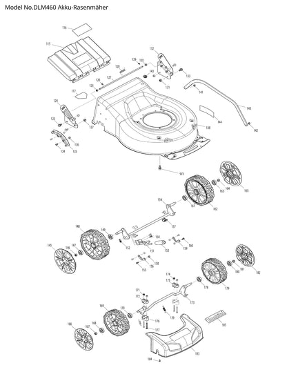 Makita DLM460 Ersatzteile
