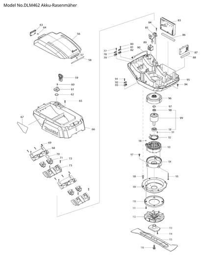 Makita DLM462 Ersatzteile
