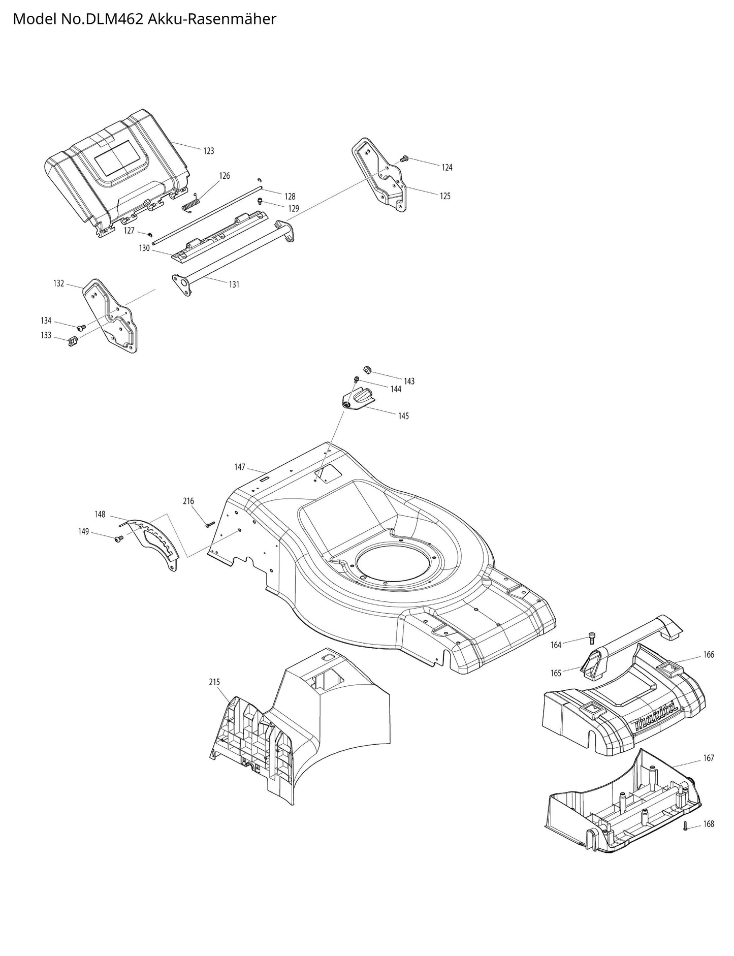 Makita DLM462 Ersatzteile
