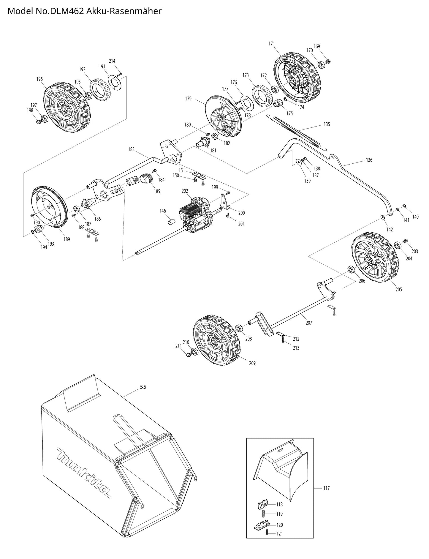 Makita DLM462 Ersatzteile