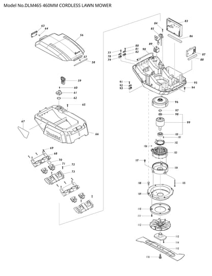 Makita DLM465 Ersatzteile