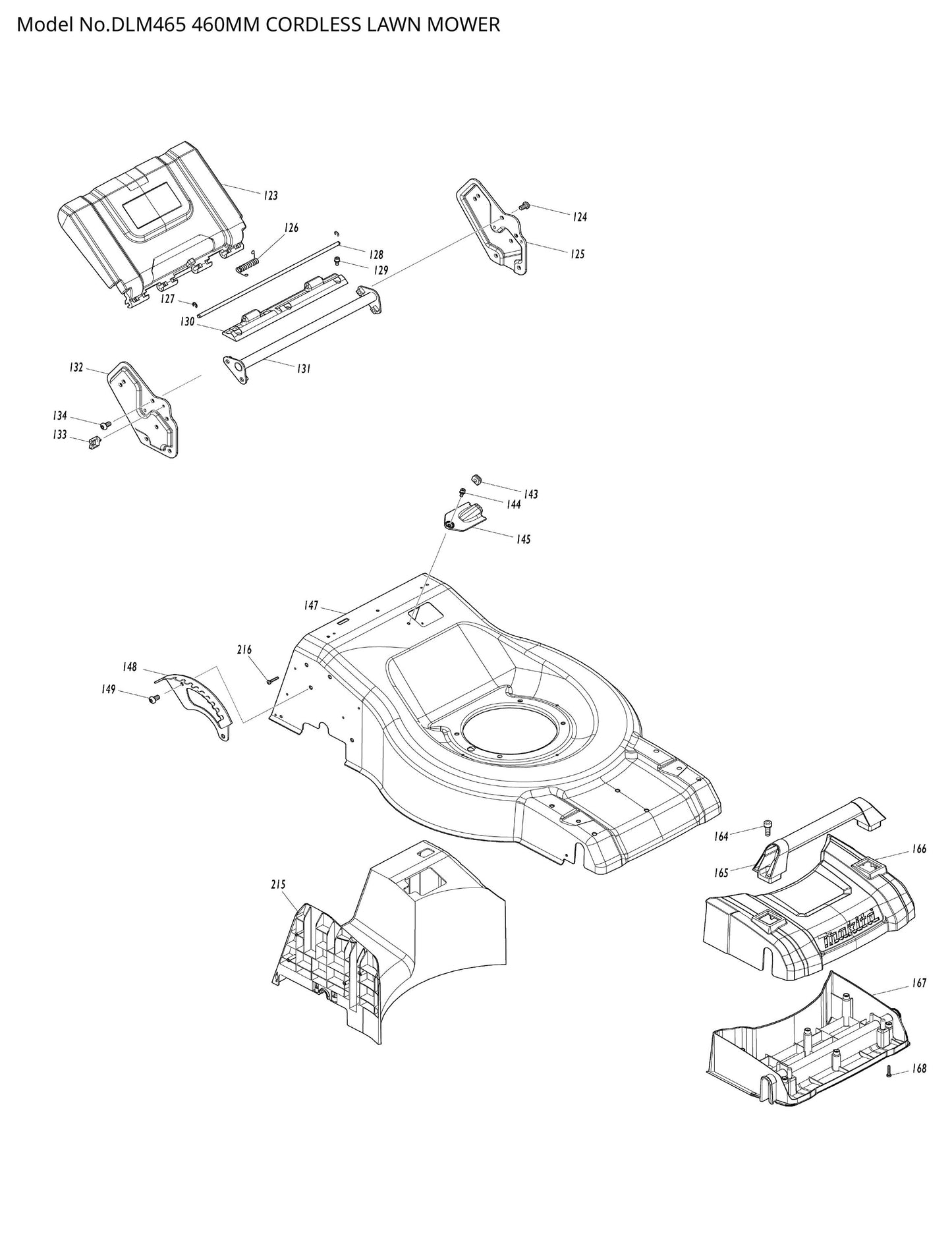 Makita DLM465 Ersatzteile