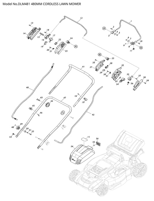 Makita DLM481 Ersatzteile