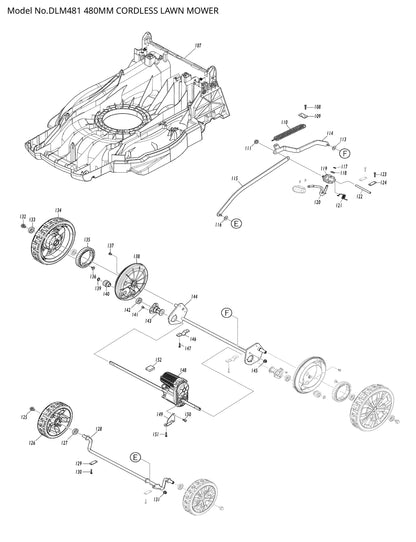 Makita DLM481 Ersatzteile