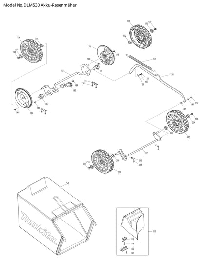 Makita DLM530 Ersatzteile