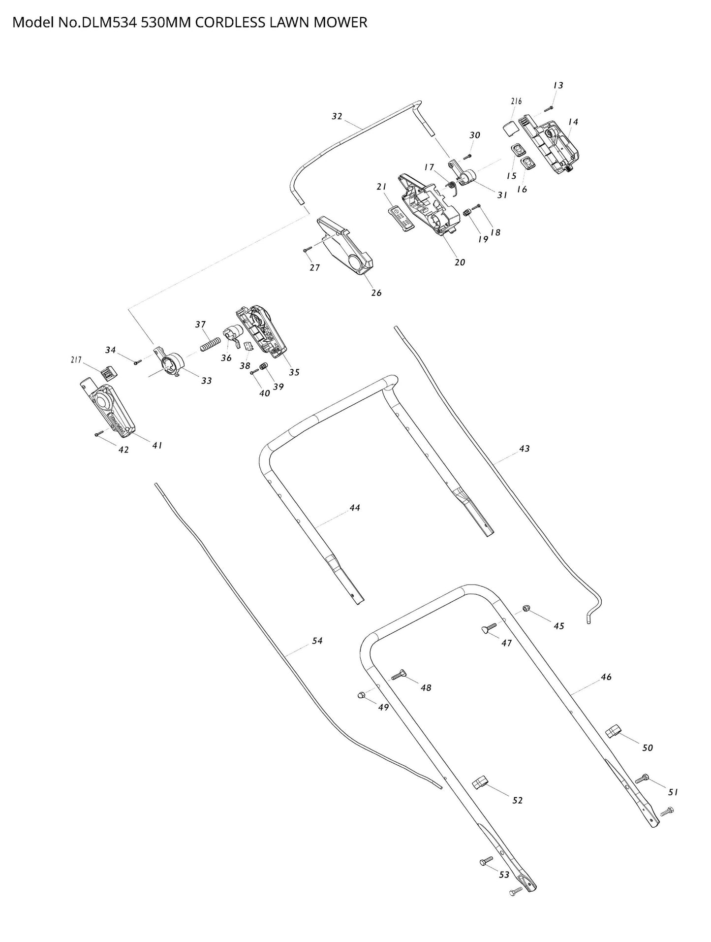 Makita DLM534 Ersatzteile
