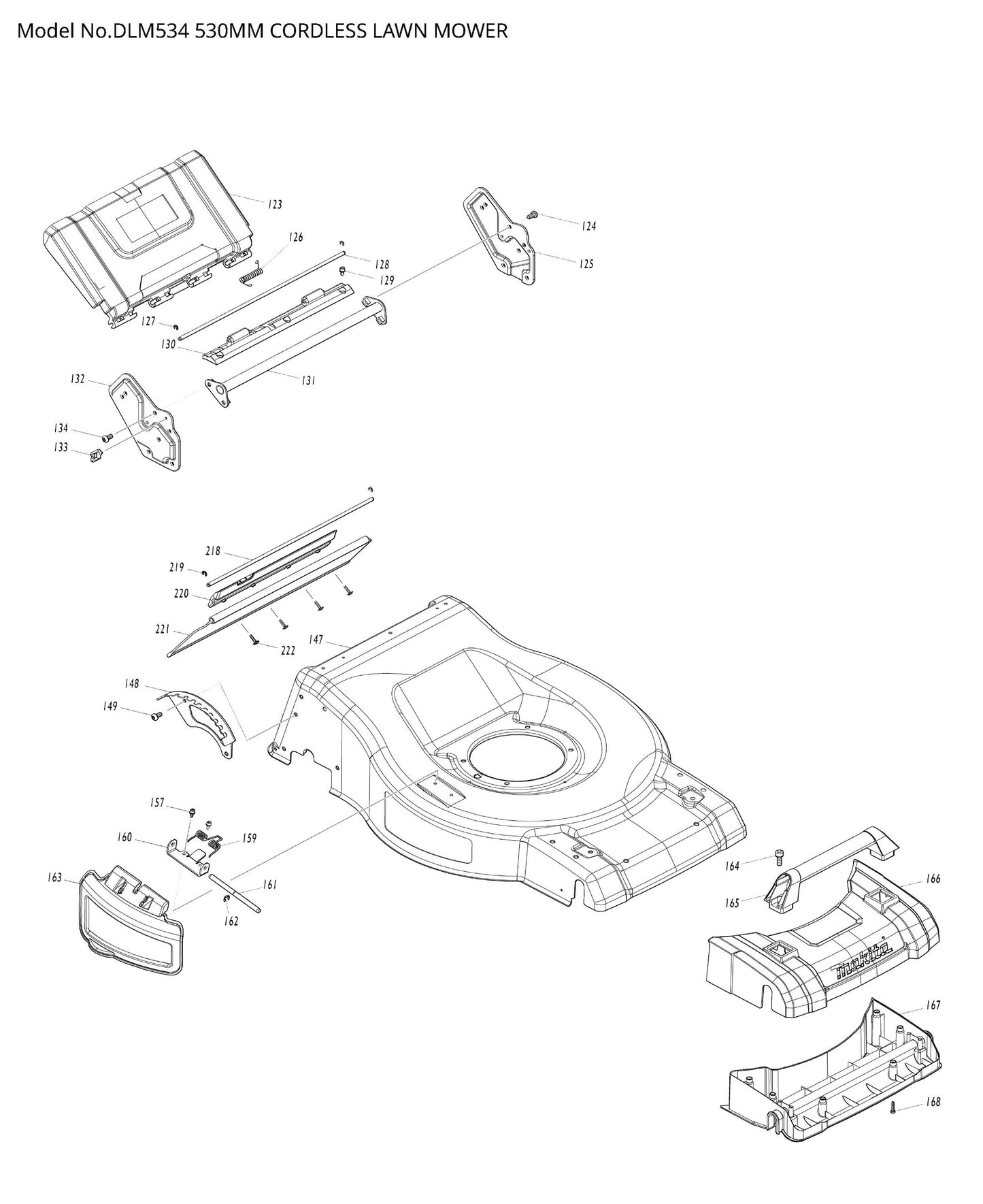 Makita DLM534 Ersatzteile