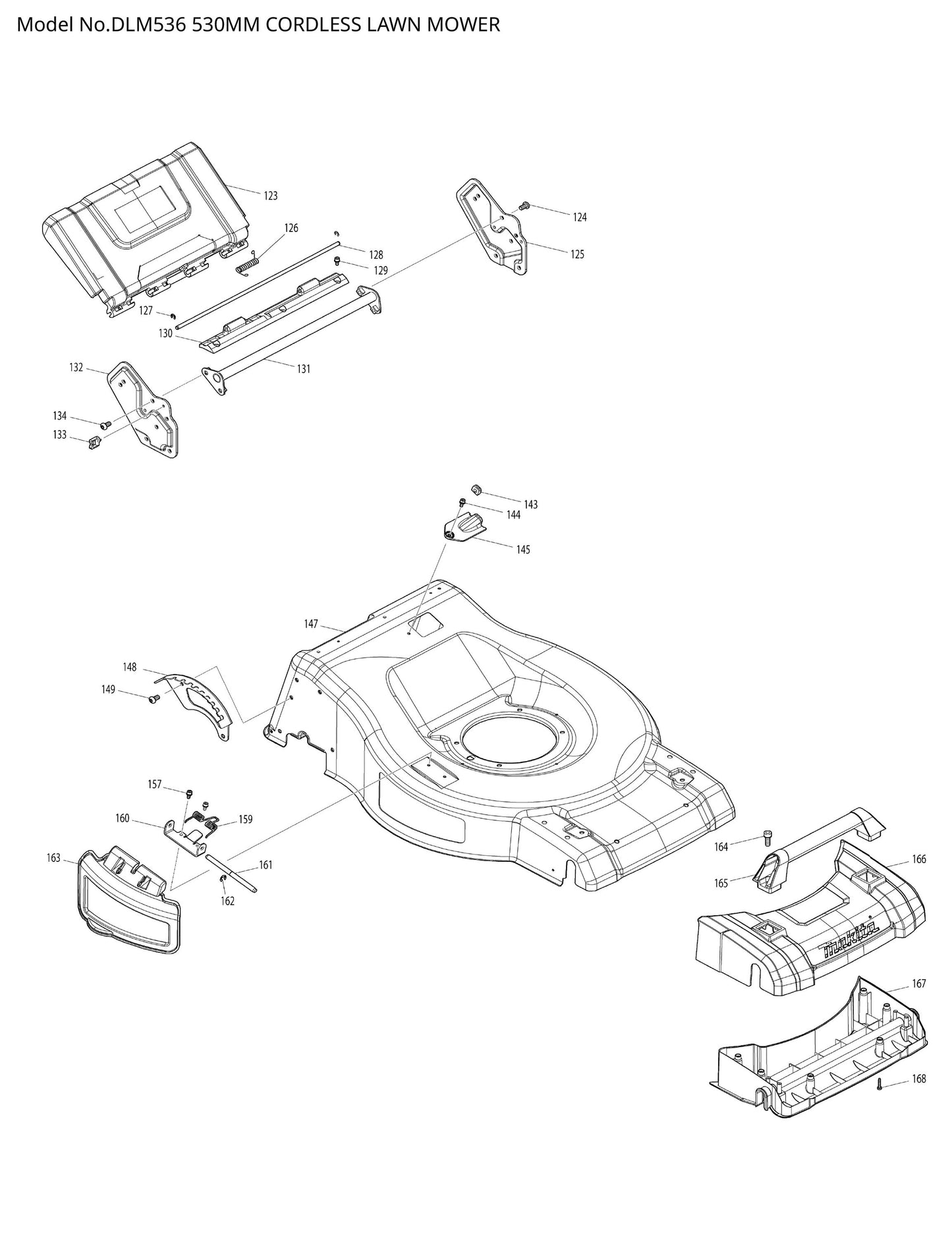 Makita DLM536 Ersatzteile