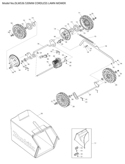 Makita DLM536 Ersatzteile