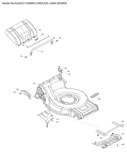 Makita DLM537 Ersatzteile