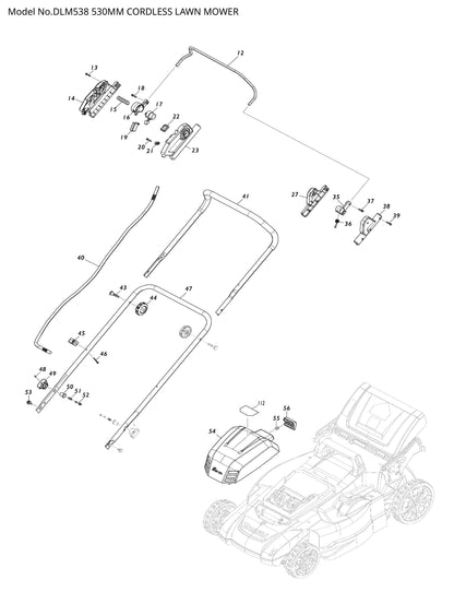 Makita DLM538 Ersatzteile