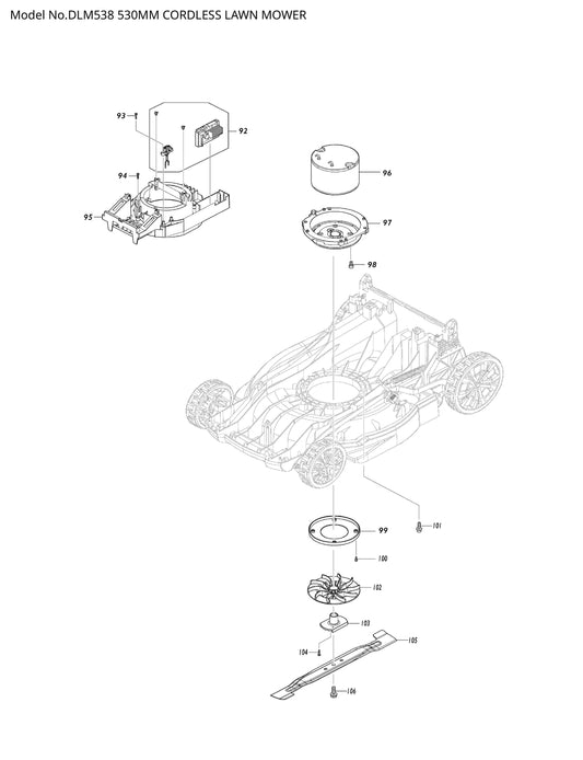 Makita DLM538 Ersatzteile