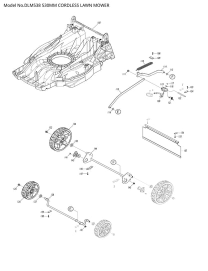 Makita DLM538 Ersatzteile