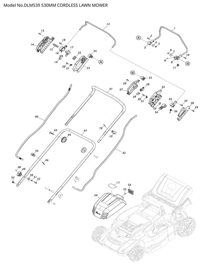 Makita DLM539 Ersatzteile
