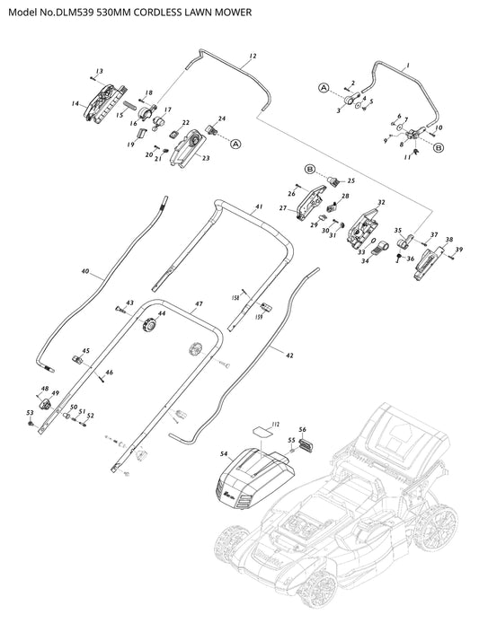 Makita DLM539 Ersatzteile