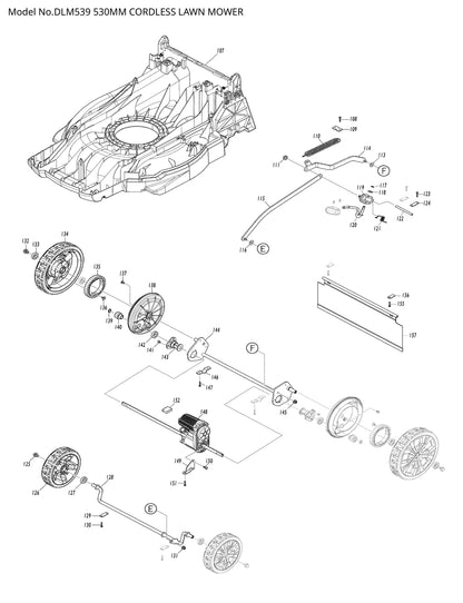 Makita DLM539 Ersatzteile
