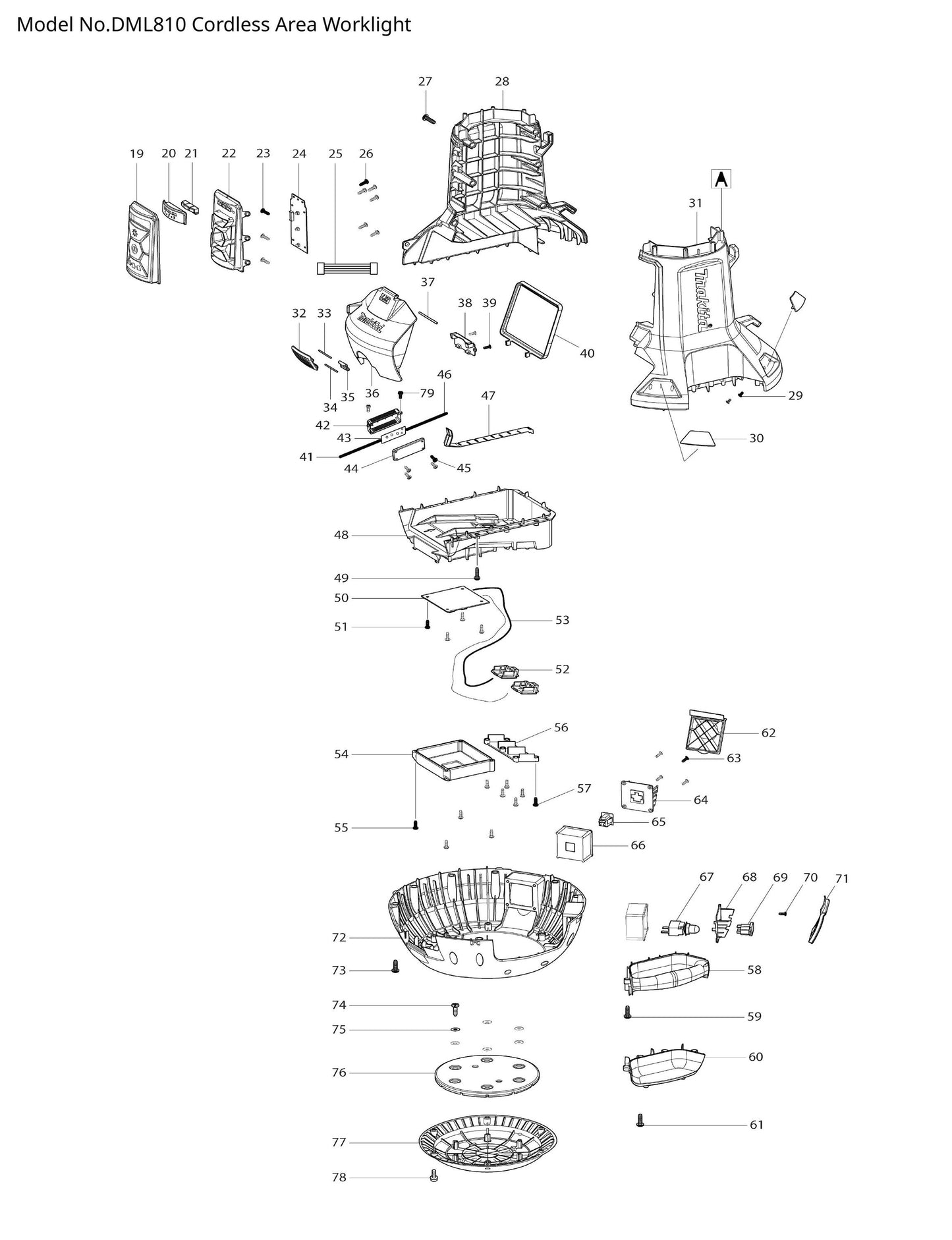 Makita DML810 Ersatzteile