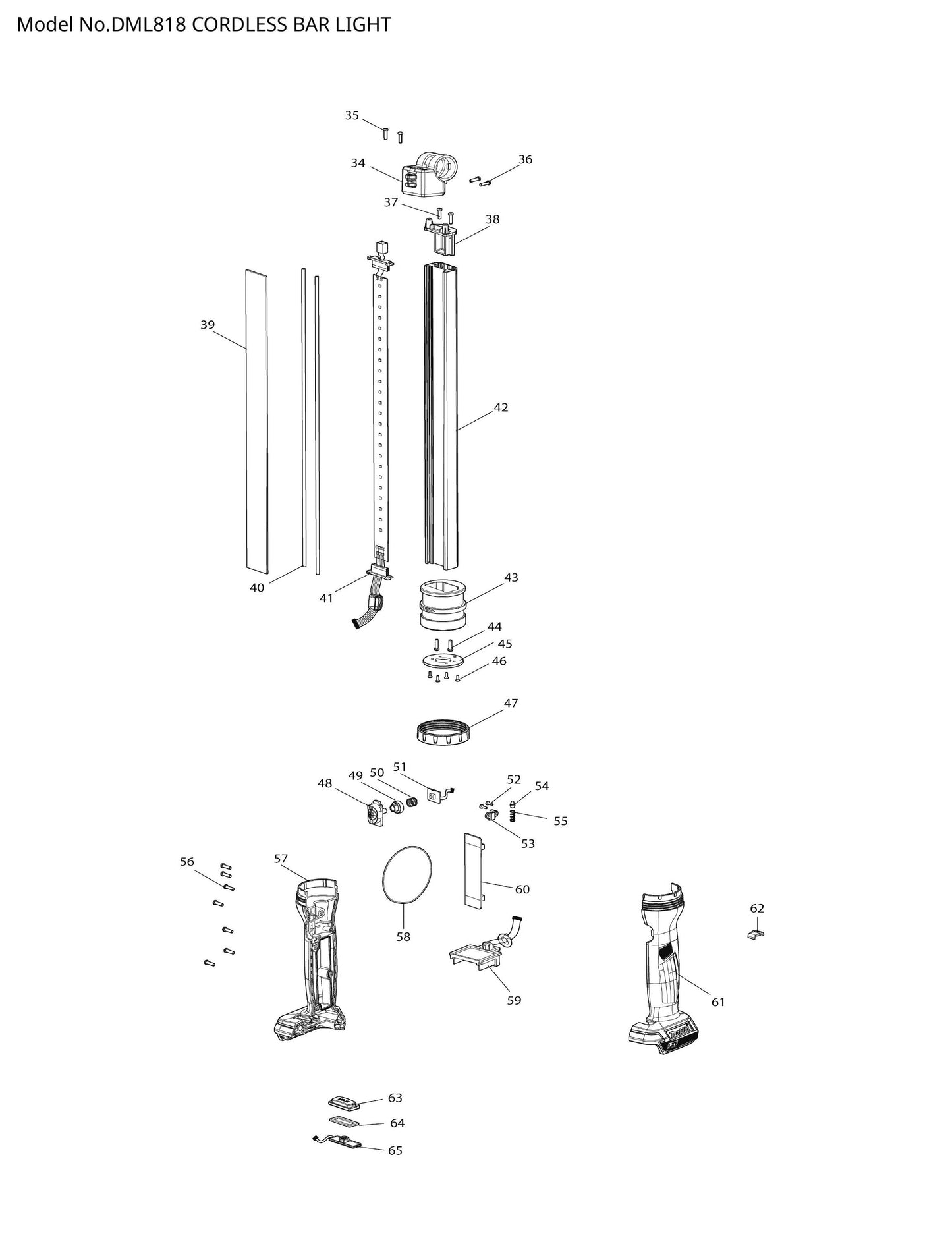Makita DML818 Ersatzteile
