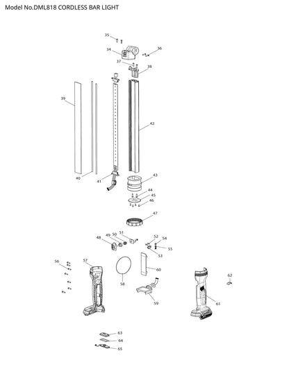 Makita DML818 Ersatzteile