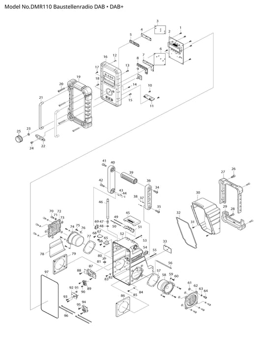 Makita DMR110 Ersatzteile