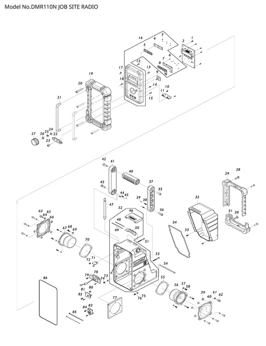 Makita DMR110N Ersatzteile