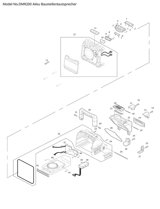 Makita DMR200B Ersatzteile