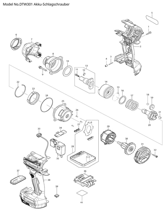 Makita DTW301 Ersatzteile