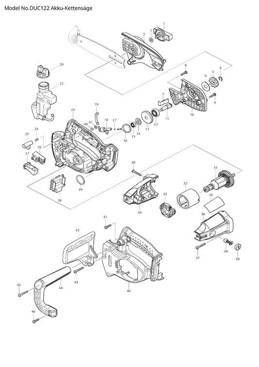 Makita DUC122 Ersatzteile