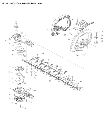 Makita DUH501 Ersatzteile