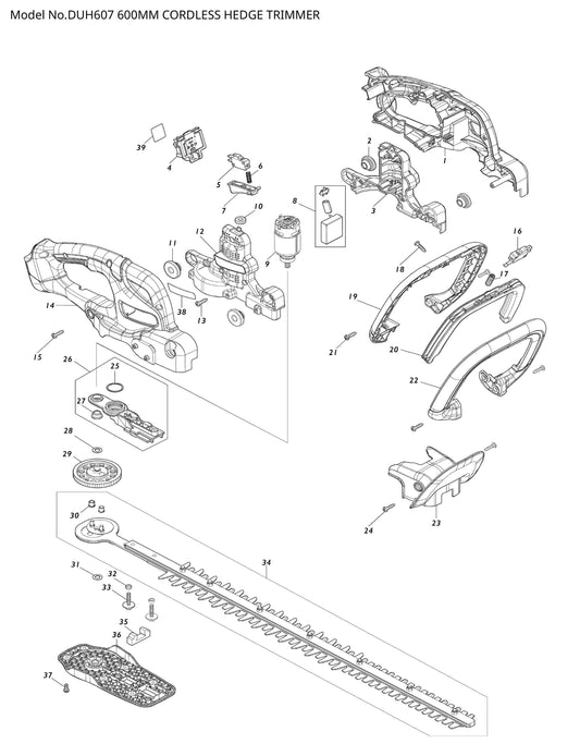 Makita DUH607 Ersatzteile